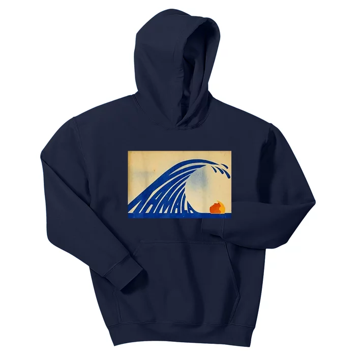 Blue Wave Kamala Funny Anti Trump Kids Hoodie