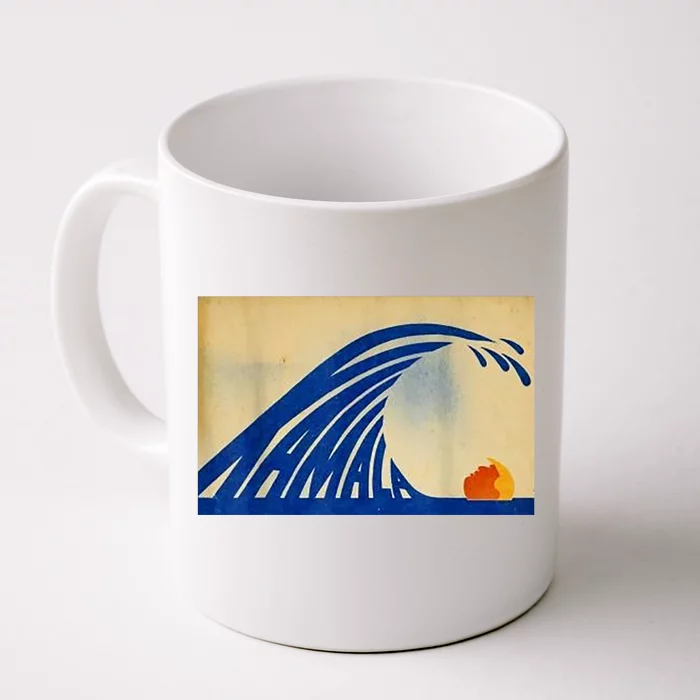 Blue Wave Kamala Funny Anti Trump Front & Back Coffee Mug