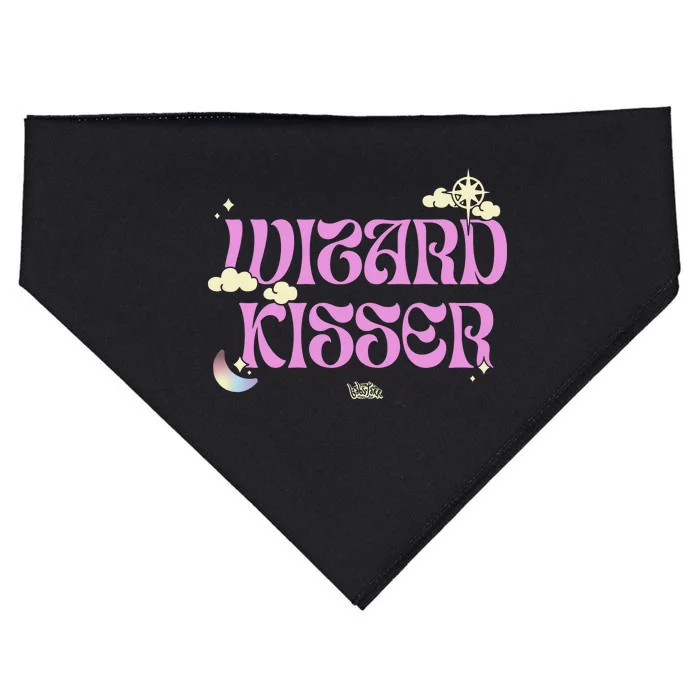 Babsdraws Wizard Kisser USA-Made Doggie Bandana