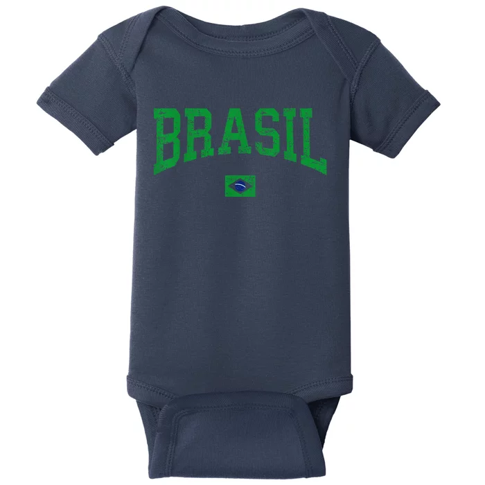 Brazil  Wo  Kid Brasil Brazilian Flag Gift Baby Bodysuit