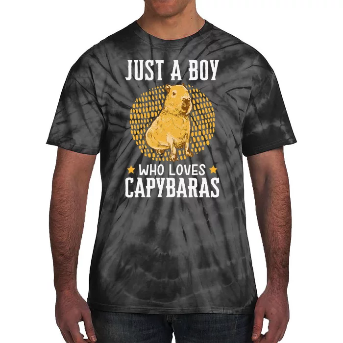 Boy who loves Capybaras South American Capybara Tie-Dye T-Shirt