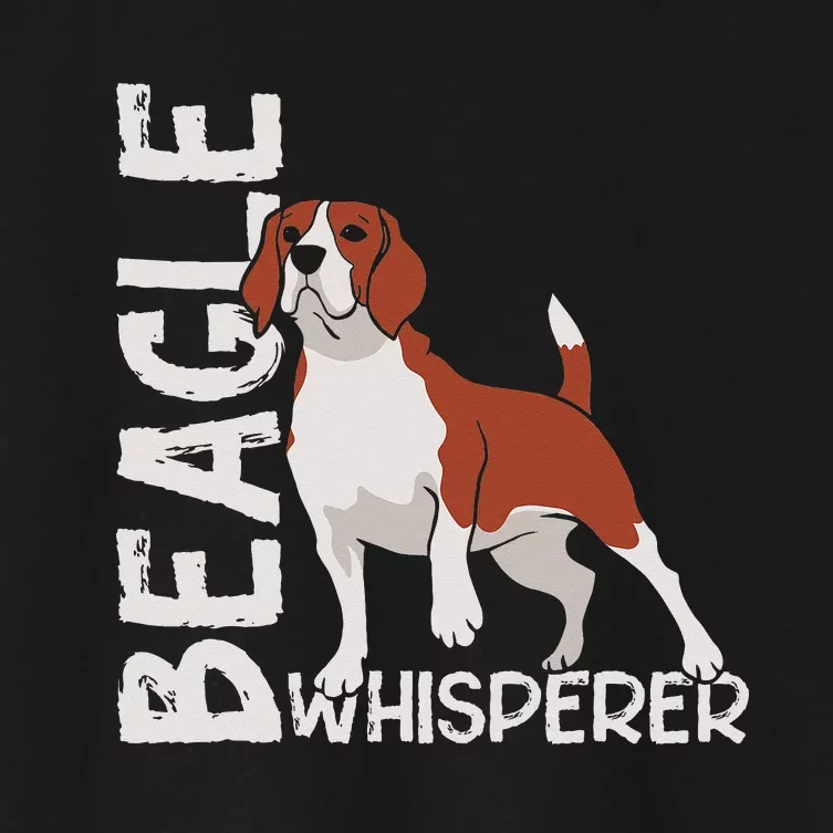 Beagle Whisperer Lover Dog Puppy Beagles Women's Crop Top Tee