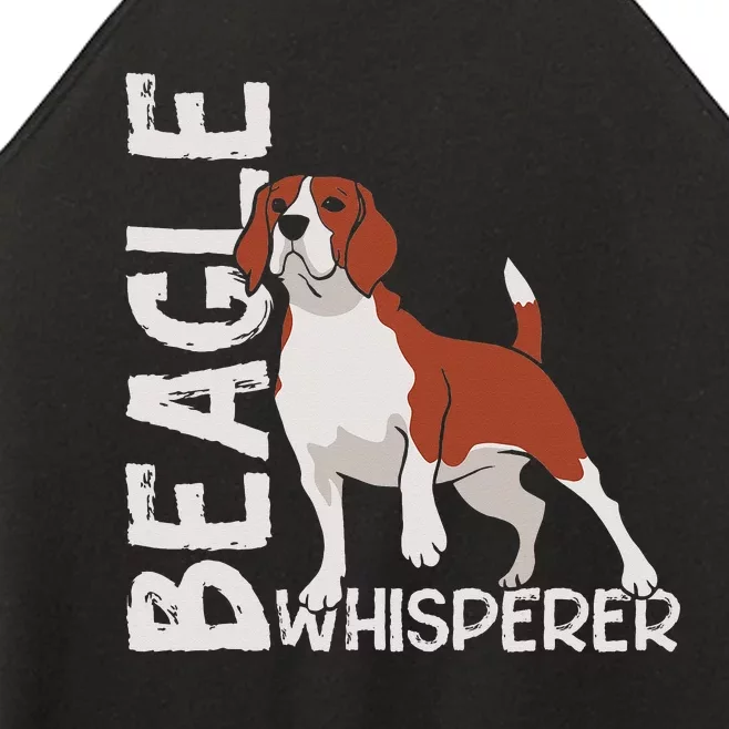 Beagle Whisperer Lover Dog Puppy Beagles Women’s Perfect Tri Rocker Tank