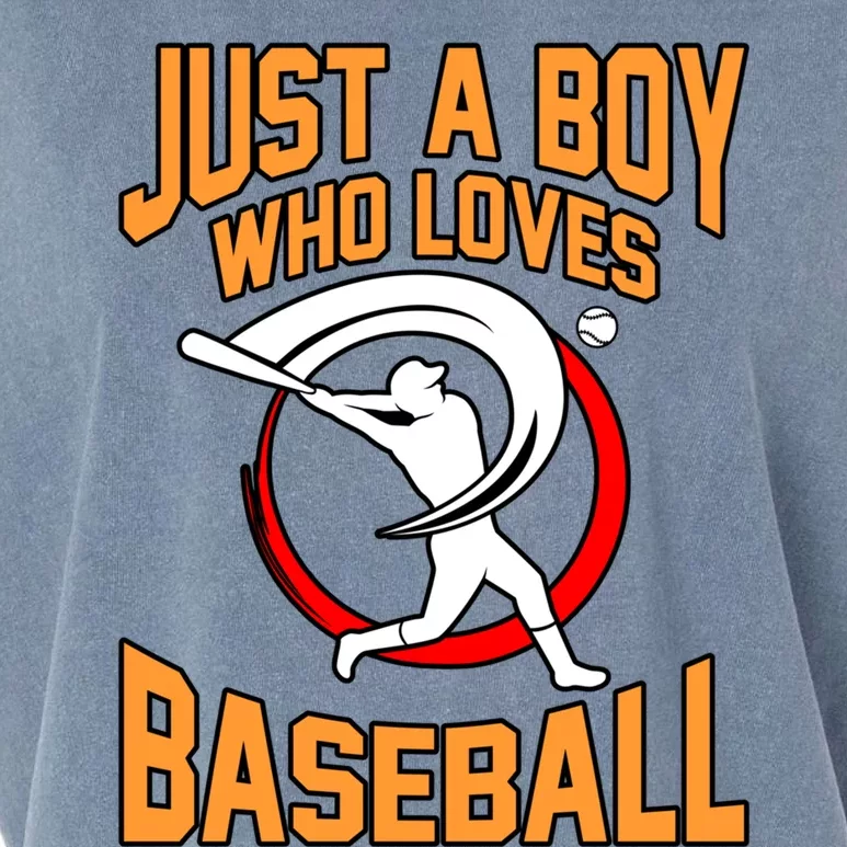 Boy Who Loves Baseball Sports Player Lover Coach Graphic Gift Garment-Dyed Women's Muscle Tee