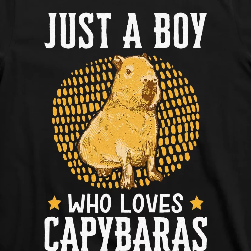 Boy who loves Capybaras South American Capybara T-Shirt