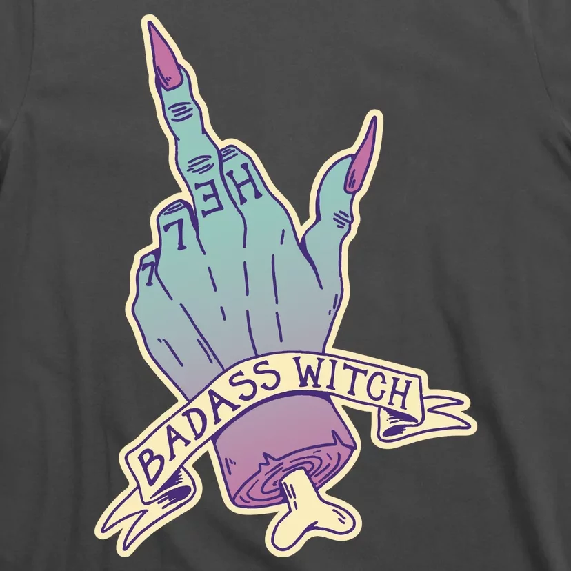 Badass Witch Middle Finger T-Shirt