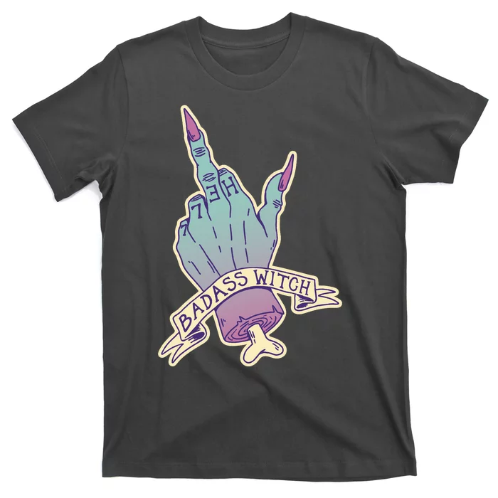 Badass Witch Middle Finger T-Shirt