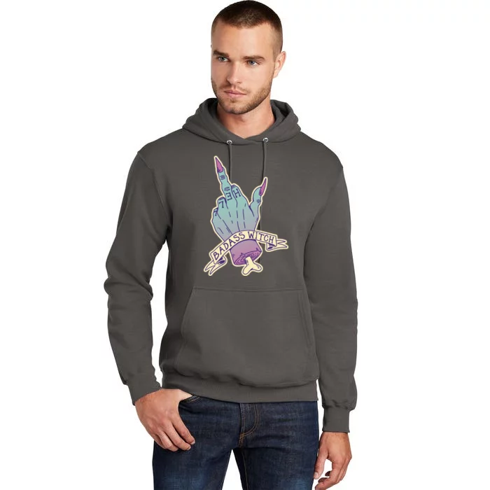 Badass Witch Middle Finger Tall Hoodie