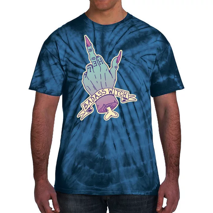 Badass Witch Middle Finger Tie-Dye T-Shirt