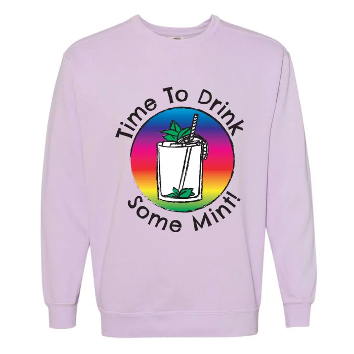 Bourbon Whiskey Mint Julep Mojito Rum Vacation Day Ing Gift Garment-Dyed Sweatshirt