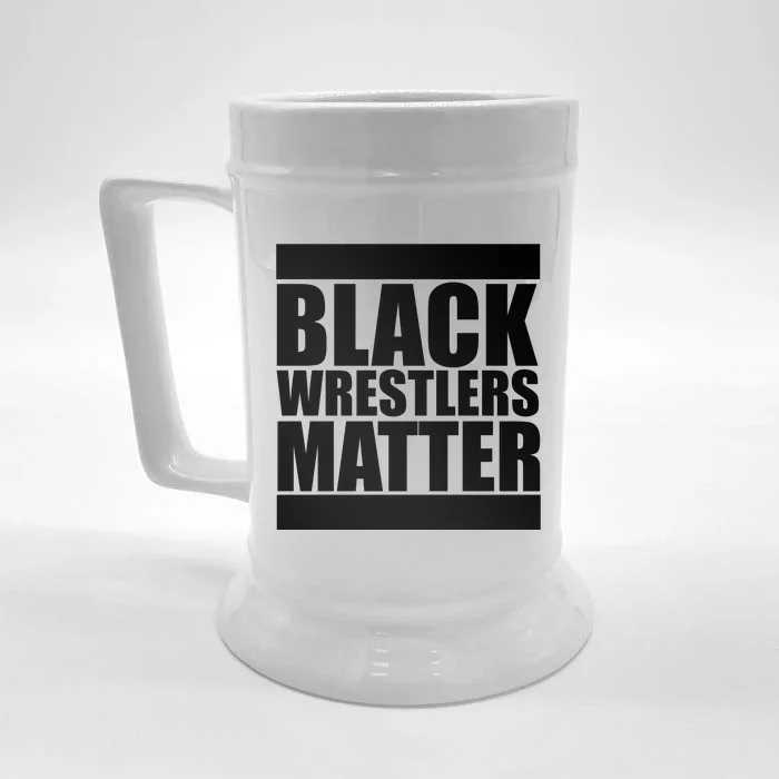 Black Wrestlers Matter Front & Back Beer Stein