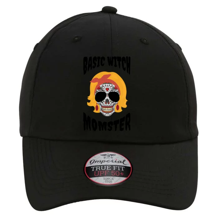 Basic Witch Momster Sugar Skull Ginger Funny Halloween Mom Gift The Original Performance Cap