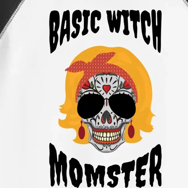 Basic Witch Momster Sugar Skull Ginger Funny Halloween Mom Gift Toddler Fine Jersey T-Shirt