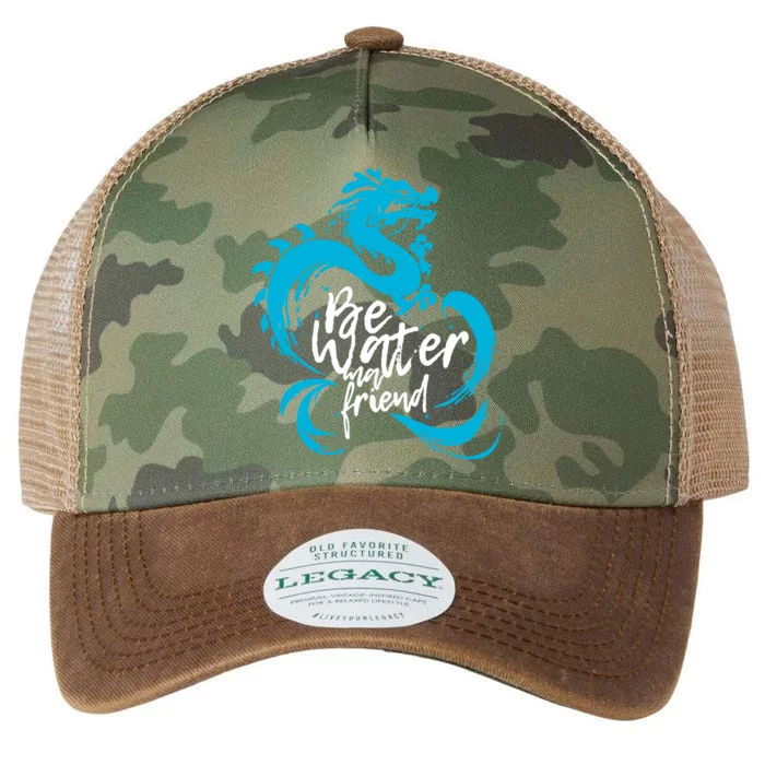 Be Water My Friend Water Dragon Legacy Tie Dye Trucker Hat