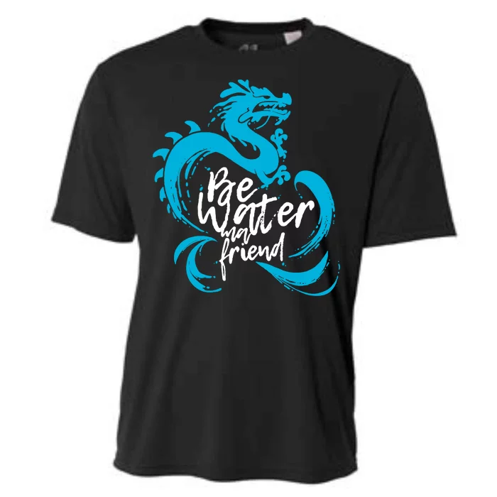 Be Water My Friend Water Dragon Cooling Performance Crew T-Shirt