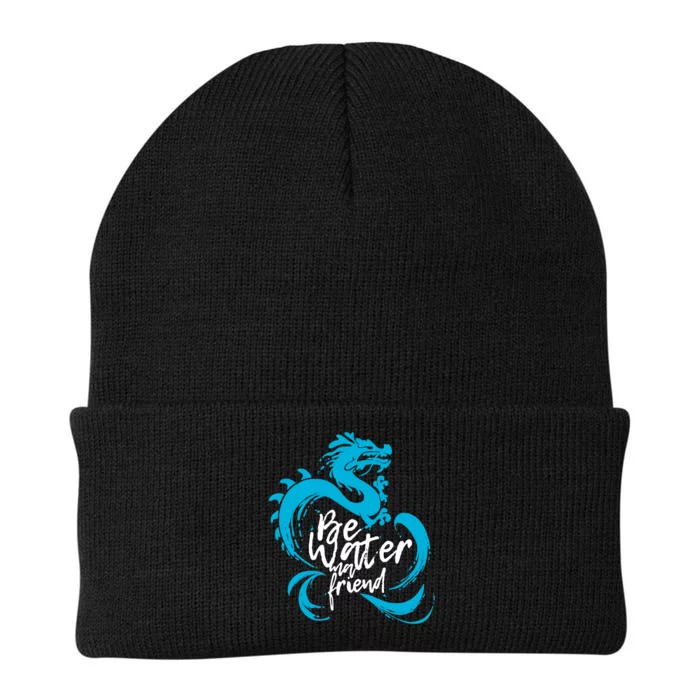 Be Water My Friend Water Dragon Knit Cap Winter Beanie