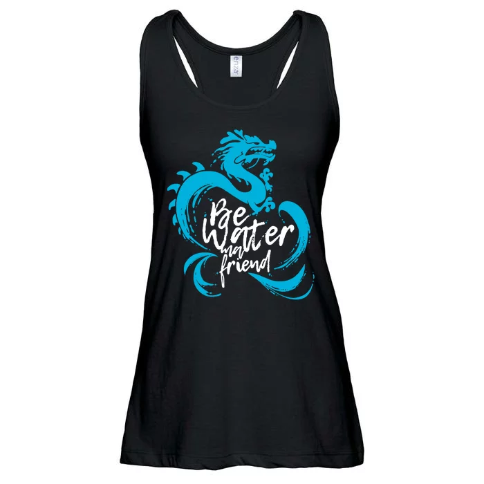 Be Water My Friend Water Dragon Ladies Essential Flowy Tank