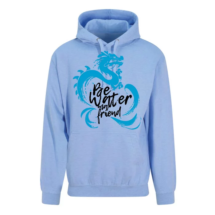 Be Water My Friend Water Dragon Unisex Surf Hoodie