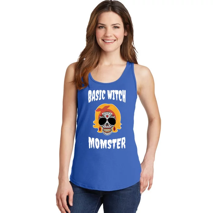 Basic Witch Momster Sugar Skull Ginger Mom Funny Mother Gift Ladies Essential Tank