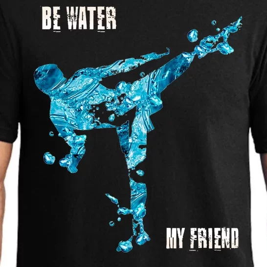 Be Water My Friend Ripple Quote Pajama Set