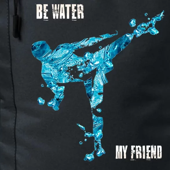 Be Water My Friend Ripple Quote Daily Commute Backpack