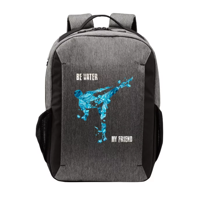 Be Water My Friend Ripple Quote Vector Backpack