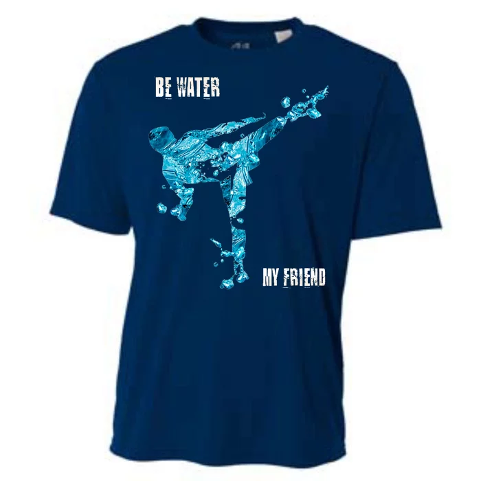 Be Water My Friend Ripple Quote Cooling Performance Crew T-Shirt