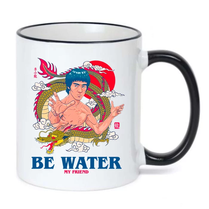 Be Water My Friend Black Color Changing Mug