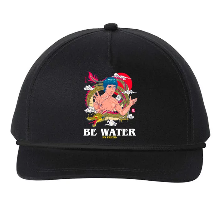 Be Water My Friend Snapback Five-Panel Rope Hat