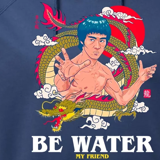 Be Water My Friend Performance Fleece Hoodie