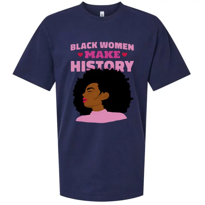 Black Women Make History Female Sueded Cloud Jersey T-Shirt