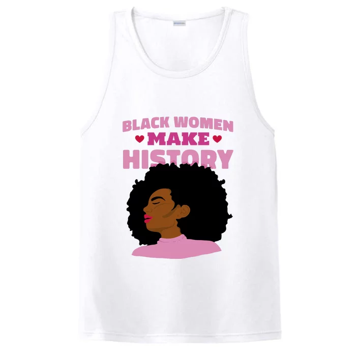 Black Women Make History Female Performance Tank