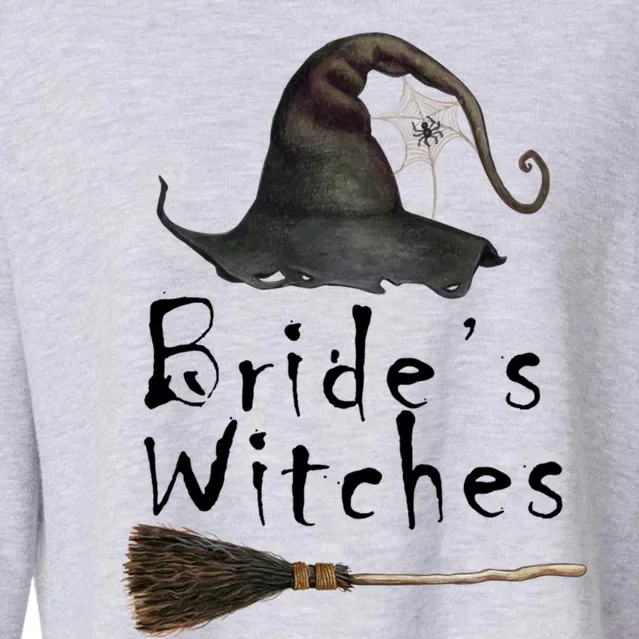 Brides Witches Matching Bachelorette Party Halloween Gift Cropped Pullover Crew