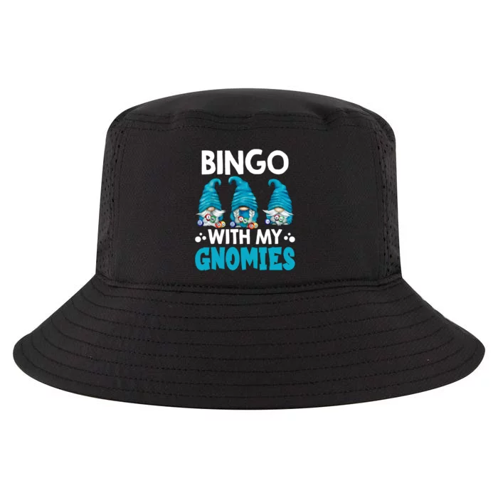 Bingo With My Gnomies Funny Bingo Gnome Cool Comfort Performance Bucket Hat