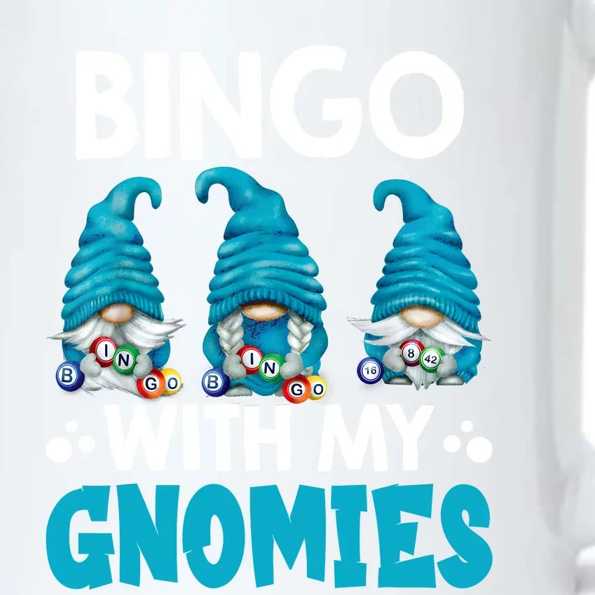 Bingo With My Gnomies Funny Bingo Gnome Black Color Changing Mug