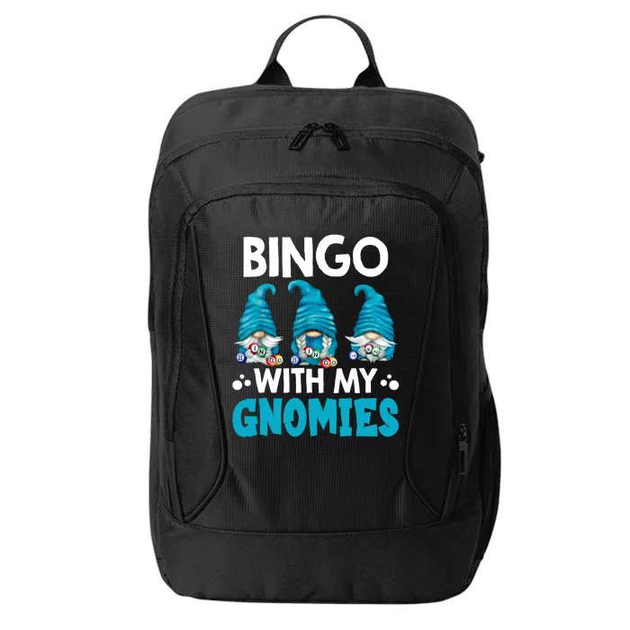 Bingo With My Gnomies Funny Bingo Gnome City Backpack