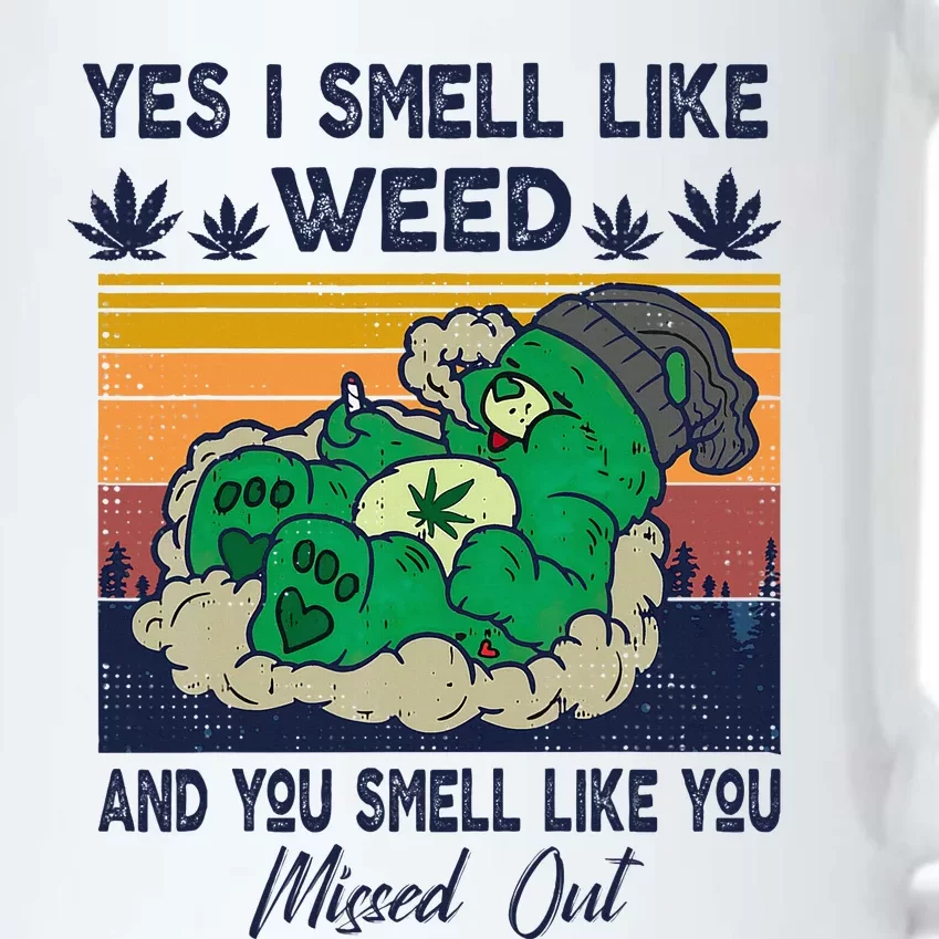 Bear Weed Marijuana 420 Smoker Yes I Smell Like Weed Black Color Changing Mug