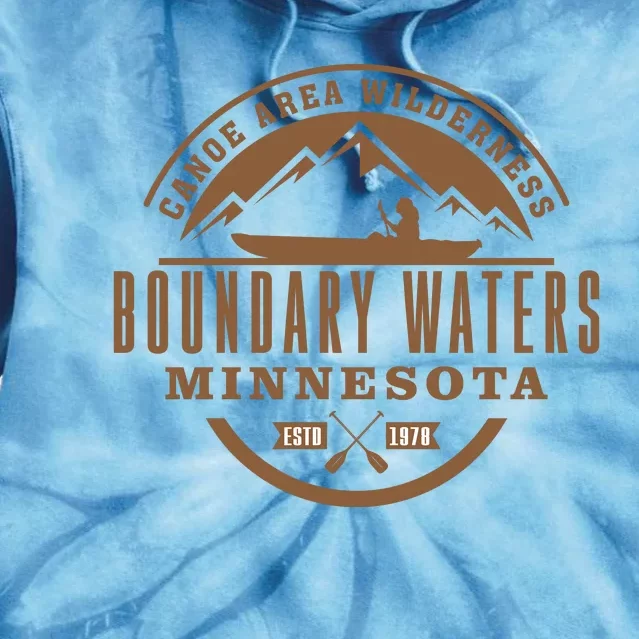 Boundary Waters Minnesota Canoe Area Tie Dye Hoodie