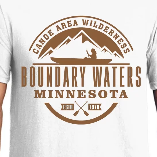 Boundary Waters Minnesota Canoe Area Pajama Set