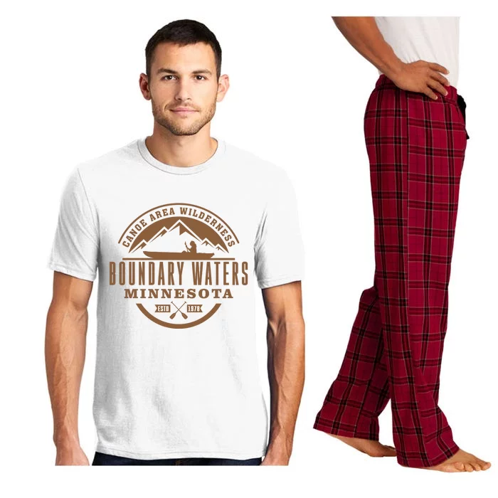 Boundary Waters Minnesota Canoe Area Pajama Set