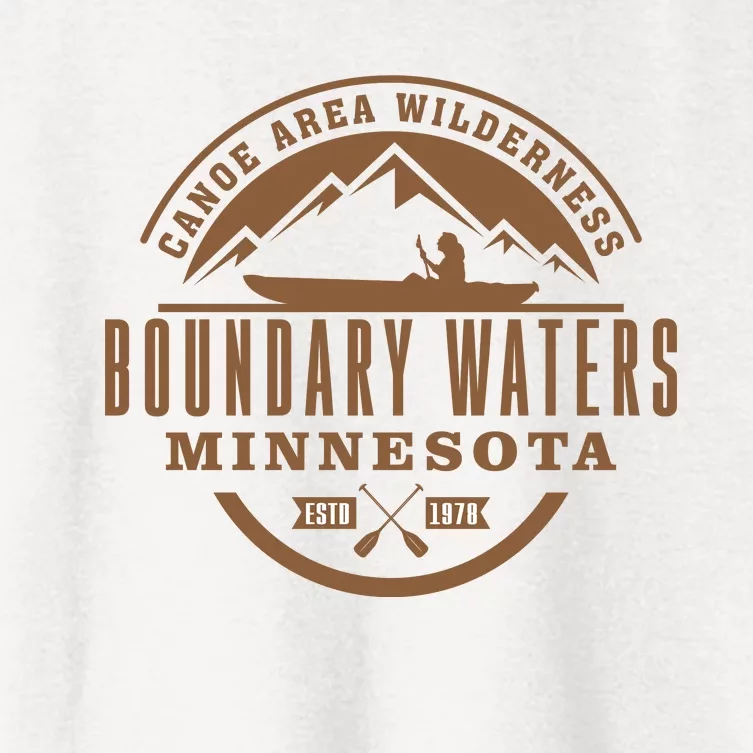 Boundary Waters Minnesota Canoe Area Women's Crop Top Tee