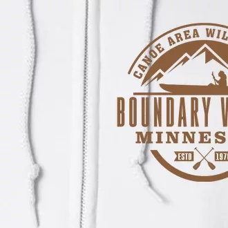 Boundary Waters Minnesota Canoe Area Full Zip Hoodie