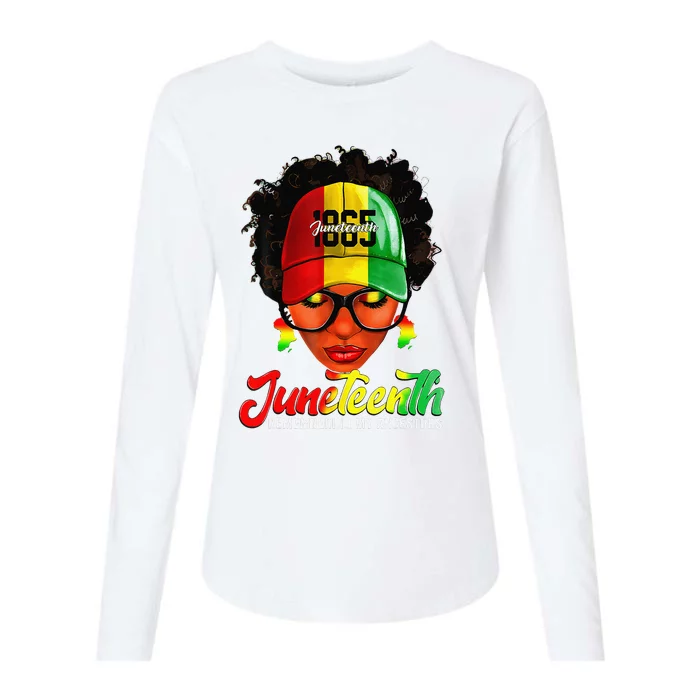 Black Women Messy Bun Juneteenth Remembering My Ancestors Womens Cotton Relaxed Long Sleeve T-Shirt