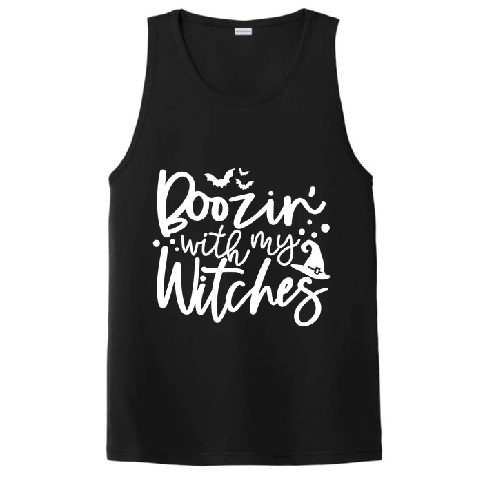 Boozin With My Witches Spooky Halloween Performance Tank