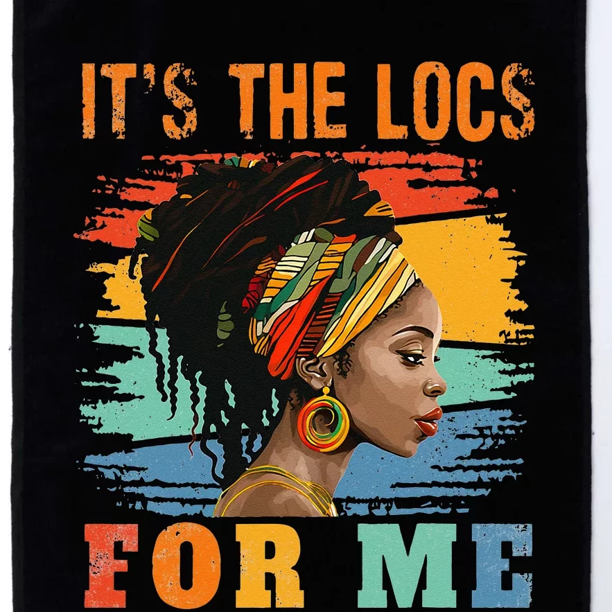 Black Women Melanin Dreadlocks Hair Its The Locs For Me Platinum Collection Golf Towel