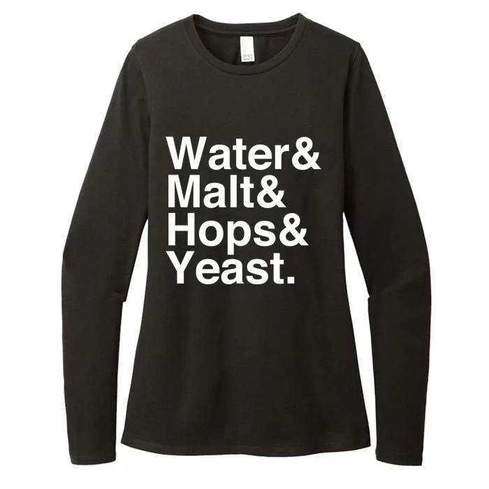 Beer Water Malt Hops Yeast Beer Great Gift Womens CVC Long Sleeve Shirt