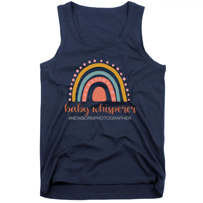 Baby Whisperer Newborn Photographer Rainbow Photographer Tank Top