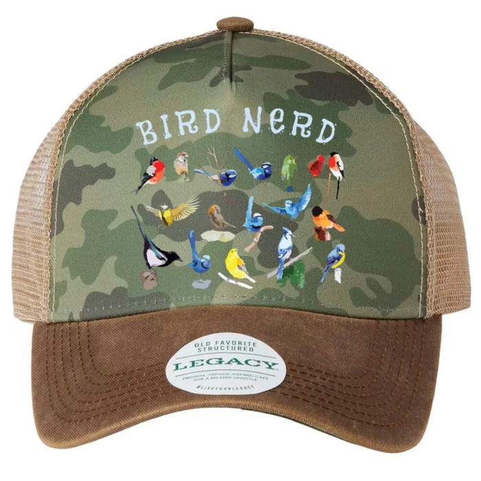 Bird Watching Nerd Birdwatching Birds Lover Cute Funny Gift Legacy Tie Dye Trucker Hat