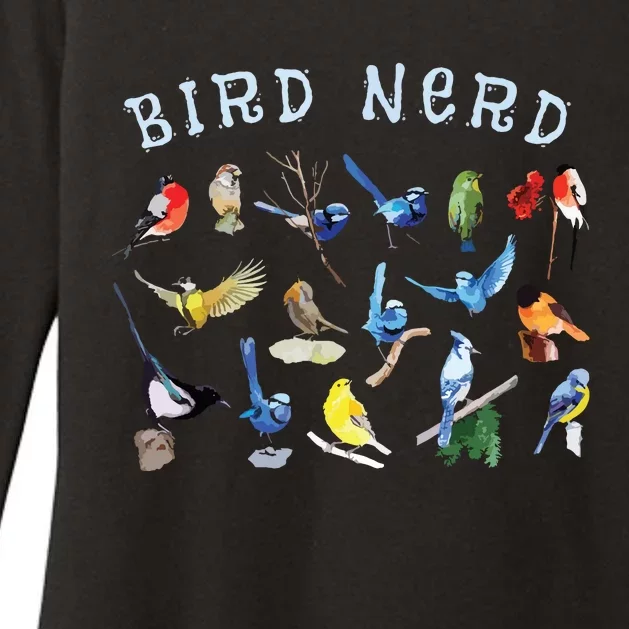 Bird Watching Nerd Birdwatching Birds Lover Cute Funny Gift Womens CVC Long Sleeve Shirt