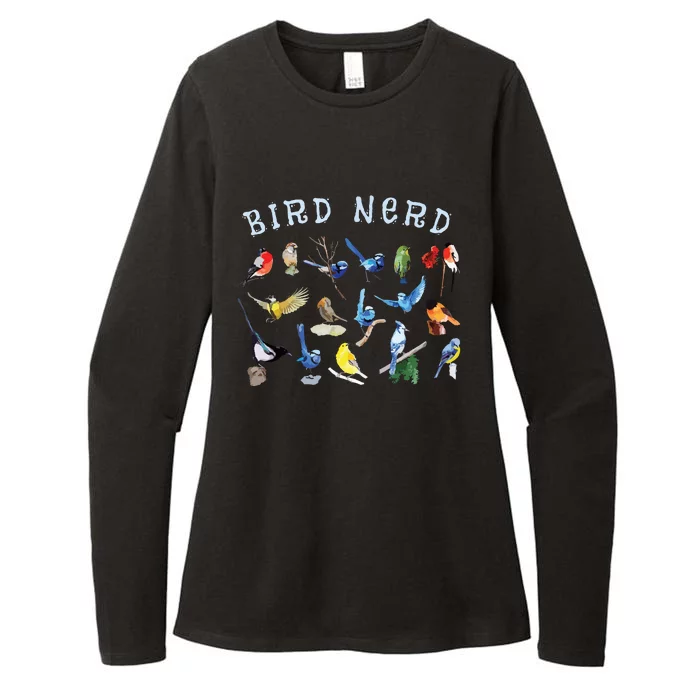 Bird Watching Nerd Birdwatching Birds Lover Cute Funny Gift Womens CVC Long Sleeve Shirt